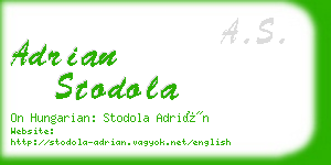 adrian stodola business card